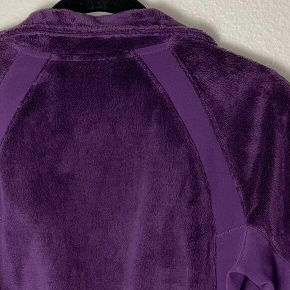 Rei Purple Plush Fleece Zip Up Jacket Mock Neck Women's XS Teddy Bear fuzzy - Picture 10 of 16